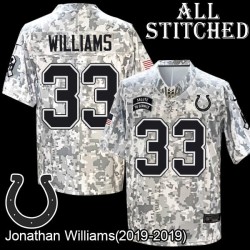 Camo Embroidered Jonathan Williams Indianapolis Colts #33 Stitched Jersey
