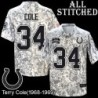 Camo Embroidered Terry Cole Indianapolis Colts #34 Stitched Jersey
