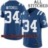 Blue Home Embroidered Mike Mitchell Indianapolis Colts #34 Stitched Jersey