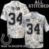 Camo Embroidered Rock Ya-Sin Indianapolis Colts #34 Stitched Jersey