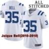 White Embroidered Joique Bell Indianapolis Colts #35 Stitched Jersey