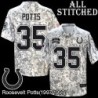 Camo Embroidered Roosevelt Potts Indianapolis Colts #35 Stitched Jersey