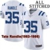 White Embroidered Tate Randle Indianapolis Colts #35 Stitched Jersey