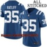 Blue Home Embroidered Keiwan Ratliff Indianapolis Colts #35 Stitched Jersey