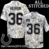 Camo Embroidered Dan Herron Indianapolis Colts #36 Stitched Jersey