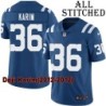 Blue Home Embroidered Deji Karim Indianapolis Colts #36 Stitched Jersey