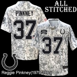 Camo Embroidered Reggie Pinkney Indianapolis Colts #37 Stitched Jersey