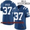 Blue Home Embroidered Ameer Speed Indianapolis Colts #37 Stitched Jersey