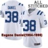 White Embroidered Eugene Daniel Indianapolis Colts #38 Stitched Jersey