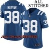 Blue Home Embroidered John Huzvar Indianapolis Colts #38 Stitched Jersey