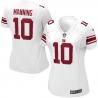 MANNING NY-Giant #10 Womens Football Jersey - Eli Manning Womens Football Jersey (White)_Free Shipping