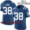 Blue Home Embroidered Ryan Lewis Indianapolis Colts #38 Stitched Jersey