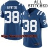 Blue Home Embroidered Mike Newton Indianapolis Colts #38 Stitched Jersey