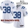 White Embroidered Bill Olds Indianapolis Colts #38 Stitched Jersey