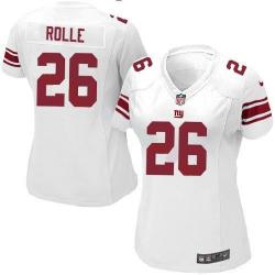 ROLLE NY-Giant #26 Womens Football Jersey - Antrel Rolle Womens Football Jersey (White)_Free Shipping