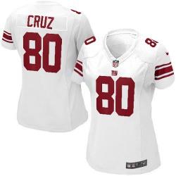 CRUZ NY-Giant #80 Womens Football Jersey - Victor Cruz Womens Football Jersey (White)_Free Shipping