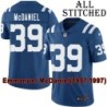 Blue Home Embroidered Emmanuel McDaniel Indianapolis Colts #39 Stitched Jersey