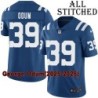 Blue Home Embroidered George Odum Indianapolis Colts #39 Stitched Jersey