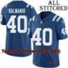 Blue Home Embroidered Tommy Kalmanir Indianapolis Colts #40 Stitched Jersey