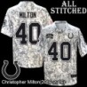Camo Embroidered Christopher Milton Indianapolis Colts #40 Stitched Jersey