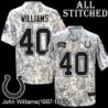 Camo Embroidered John Williams Indianapolis Colts #40 Stitched Jersey