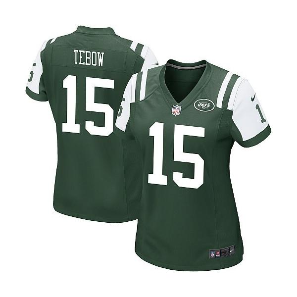 TEBOW NY-Jet #15 Womens Football Jersey - Tim Tebow Womens Football Jersey (Green)_Free Shipping