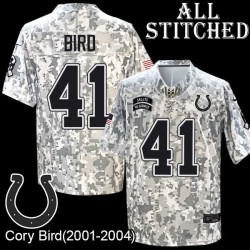 Camo Embroidered Cory Bird Indianapolis Colts #41 Stitched Jersey