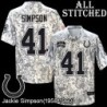 Camo Embroidered Jackie Simpson Indianapolis Colts #41 Stitched Jersey