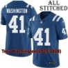Blue Home Embroidered Trey Washington Indianapolis Colts #41 Stitched Jersey