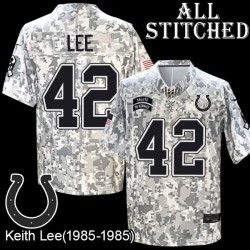 Camo Embroidered Keith Lee Indianapolis Colts #42 Stitched Jersey