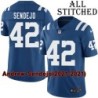Blue Home Embroidered Andrew Sendejo Indianapolis Colts #42 Stitched Jersey
