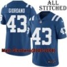 Blue Home Embroidered Matt Giordano Indianapolis Colts #43 Stitched Jersey