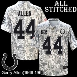 Camo Embroidered Gerry Allen Indianapolis Colts #44 Stitched Jersey