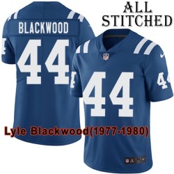 Blue Home Embroidered Lyle Blackwood Indianapolis Colts #44 Stitched Jersey