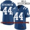 Blue Home Embroidered Chris Hetherington Indianapolis Colts #44 Stitched Jersey