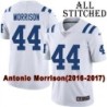 White Embroidered Antonio Morrison Indianapolis Colts #44 Stitched Jersey