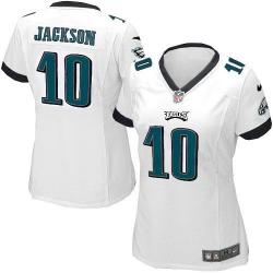 JACKSON Philadelphia #10 Womens Football Jersey - DeSean Jackson Womens Football Jersey (White)_Free Shipping