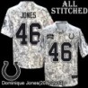 Camo Embroidered Dominique Jones Indianapolis Colts #46 Stitched Jersey