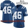 Blue Home Embroidered Spencer Thomas Indianapolis Colts #46 Stitched Jersey