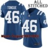 Blue Home Embroidered Marco Tongue Indianapolis Colts #46 Stitched Jersey