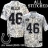 Camo Embroidered Jim Welch Indianapolis Colts #46 Stitched Jersey