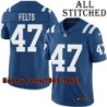 Blue Home Embroidered Bobby Felts Indianapolis Colts #47 Stitched Jersey