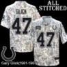 Camo Embroidered Gary Glick Indianapolis Colts #47 Stitched Jersey