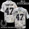 Camo Embroidered Jermaine Hampton Indianapolis Colts #47 Stitched Jersey