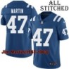 Blue Home Embroidered Jim Martin Indianapolis Colts #47 Stitched Jersey
