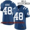 Blue Home Embroidered Jahleel Addae Indianapolis Colts #48 Stitched Jersey