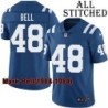 Blue Home Embroidered Mark Bell Indianapolis Colts #48 Stitched Jersey