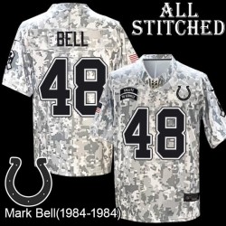 Camo Embroidered Mark Bell Indianapolis Colts #48 Stitched Jersey