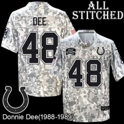 Camo Embroidered Donnie Dee Indianapolis Colts #48 Stitched Jersey