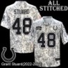 Camo Embroidered Grant Stuard Indianapolis Colts #48 Stitched Jersey